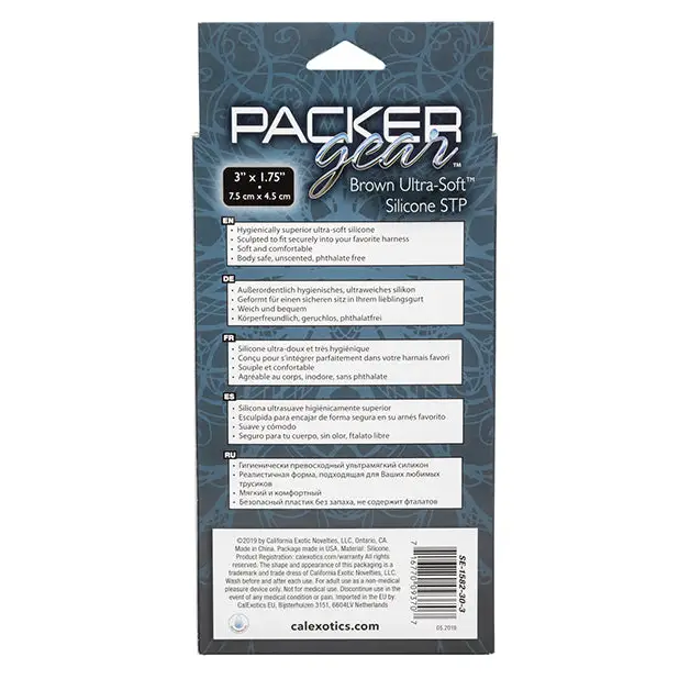 Packer Gear Ultra Soft Silicone STP - Brown - Transgender Products