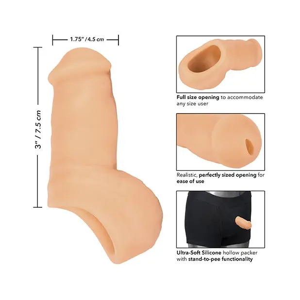 Packer Gear Ultra Soft Silicone STP - Ivory - Transgender Products