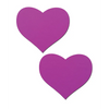 Pastease Basic Heart Black Light Reactive - Neon Purple O/S - Lingerie - Packaged
