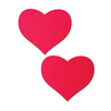 Pastease Basic Heart Black Light Reactive - Neon Red O/S - Lingerie - Packaged