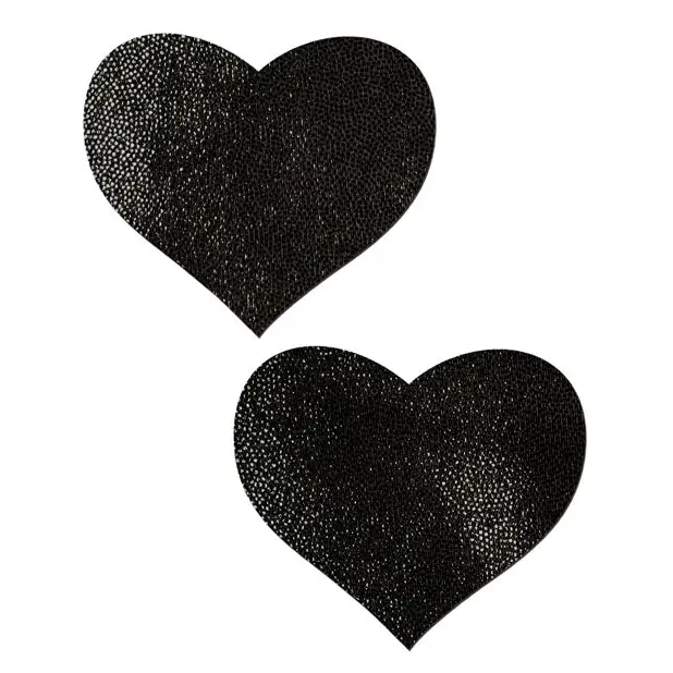 Pastease Basic Liquid Heart - Black O/S - Lingerie - Packaged
