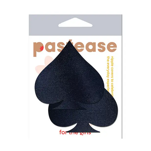 Pastease Basic Liquid Spade - Black O/S - Lingerie - Packaged