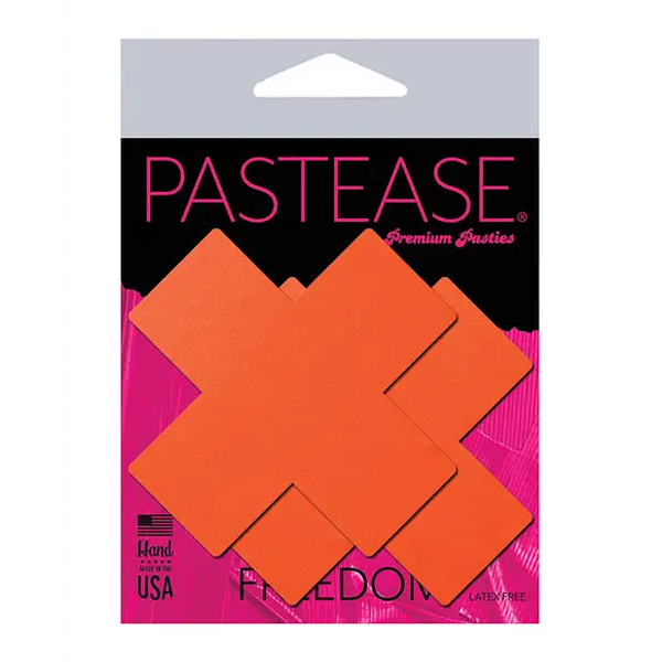 Pastease Basic Plus X Black Light Reactive - Neon Orange O/S - Lingerie - Packaged