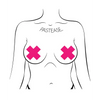Pastease Basic Plus X Black Light Reactive - Neon Pink O/S - Lingerie - Packaged