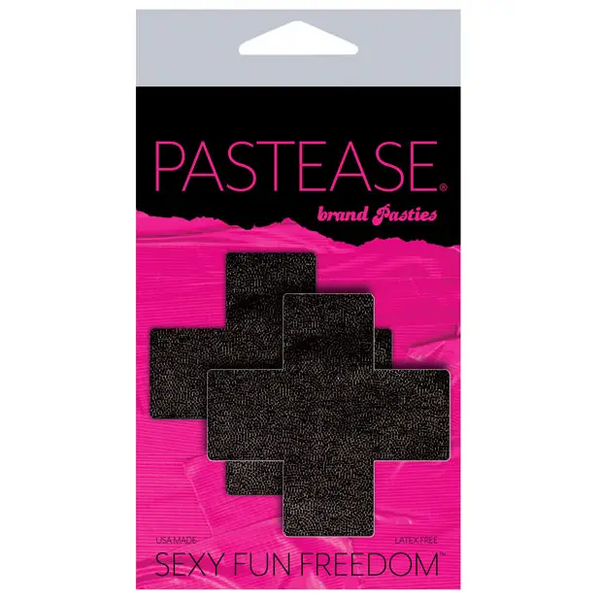 Pastease Basic Plus X Liquid Cross - Black O/S - Lingerie - Packaged