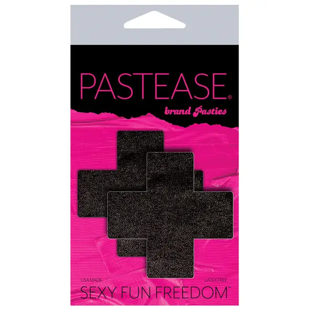 Pastease Basic Plus X Liquid Cross - Black O/S - Lingerie - Packaged