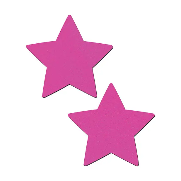 Pastease Basic Star Black Light Reactive - Neon Pink O/S - Lingerie - Packaged