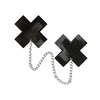 Pastease Chain Plus X Liquid Cross - Black O/S - Lingerie - Packaged