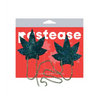 Pastease Chains Disco Weed Leaf - Green O/S - Lingerie - Packaged
