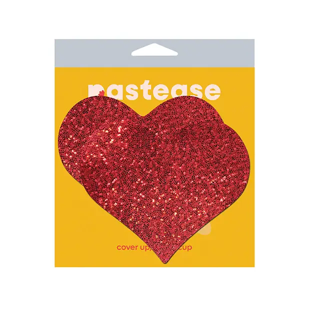 Pastease Coverage Glitter Heart - Red O/S