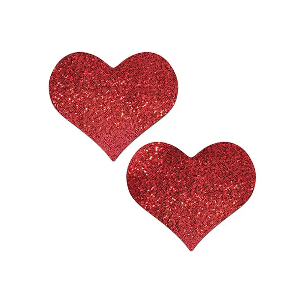 Pastease Coverage Glitter Heart - Red O/S