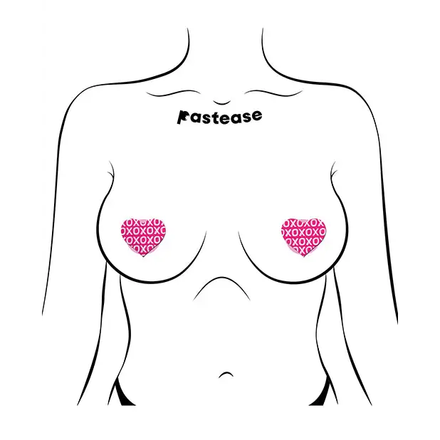 Pastease Petites XO Hearts - Pink O/S