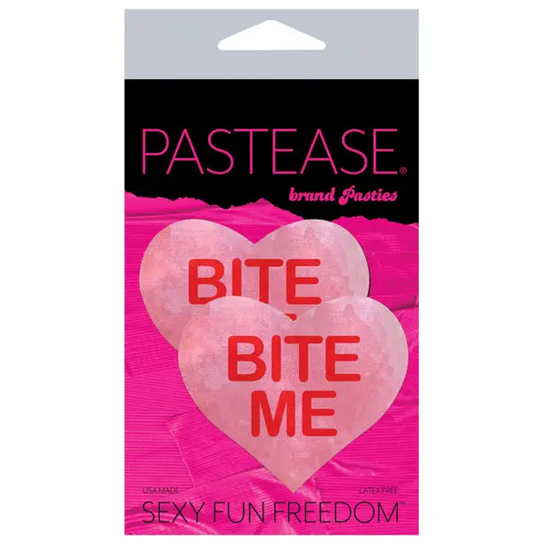 Pastease Premium Bite Me Heart - Pink/Red O/S - Lingerie - Packaged