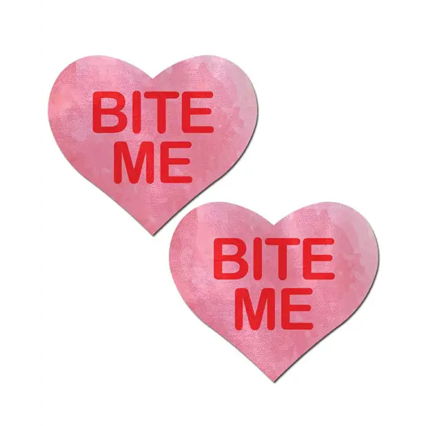 Pastease Premium Bite Me Heart - Pink/Red O/S - Lingerie - Packaged