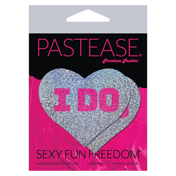 Pastease Premium Bridal I Do - Silver O/S - Lingerie - Packaged