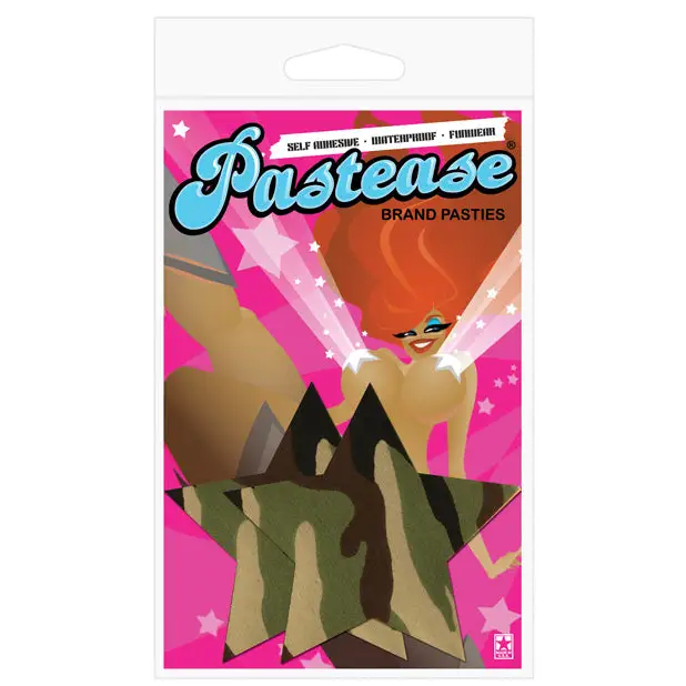 Pastease Premium Camo Star O/S - Lingerie - Packaged