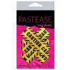 Pastease Premium Caution Cross - Black/Yellow O/S - Lingerie - Packaged