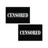 Pastease Premium Censored Pastie - Black/White O/S - Lingerie - Packaged