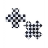 Pastease Premium Checker Cross - Black/White O/S - Lingerie - Packaged