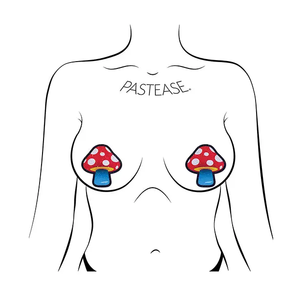 Pastease Premium Colorful Shroom - Multi Color O/S - Lingerie - Packaged