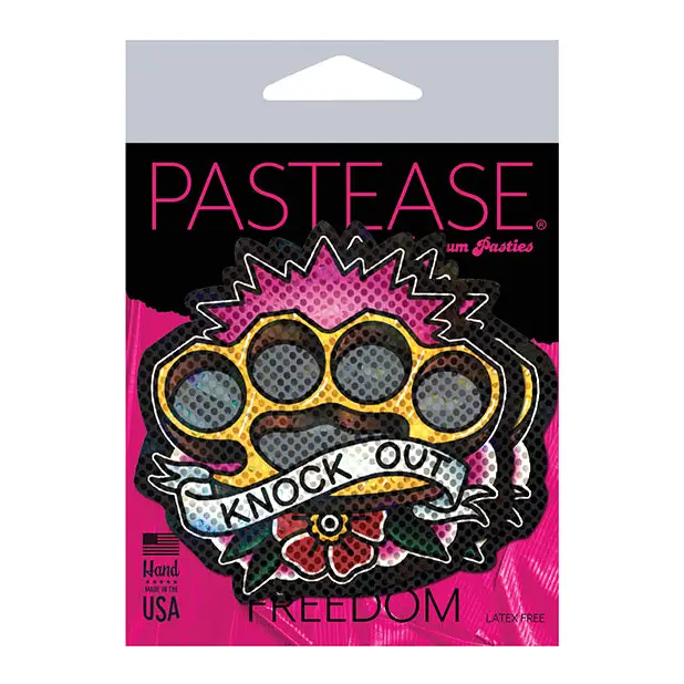 Pastease Premium Diamond Thom Brass Knock Out Knuckles - Multi Color O/S - Lingerie - Packaged