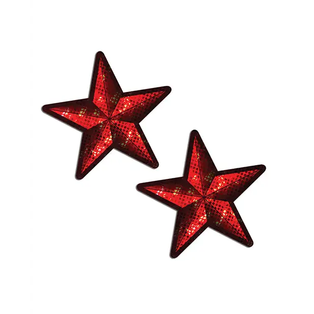 Pastease Premium Diamond Thom Disco Nautical Star - Red O/S - Lingerie - Packaged