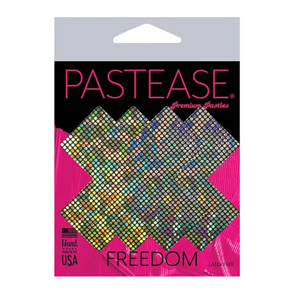 Pastease Premium Disco Glitter Plus X - Silver O/S - Lingerie - Packaged