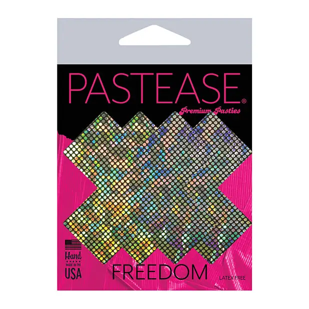 Pastease Premium Disco Glitter Plus X - Silver O/S - Lingerie - Packaged
