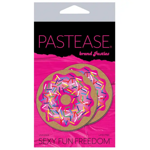 Pastease Premium Donut w/Sprinkles - Pink O/S - Lingerie - Packaged