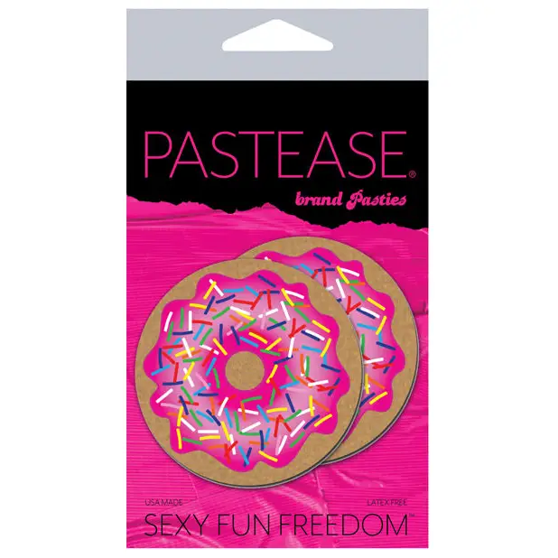 Pastease Premium Donut w/Sprinkles - Pink O/S - Lingerie - Packaged