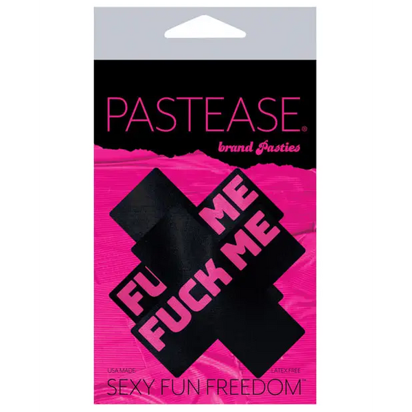 Pastease Premium Fuck Me Plus - Black/Pink O/S - Lingerie - Packaged