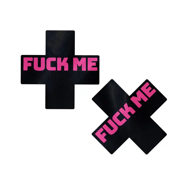 Pastease Premium Fuck Me Plus - Black/Pink O/S - Lingerie - Packaged