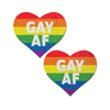 Pastease Premium Gay AF - Rainbow O/S - Lingerie - Packaged