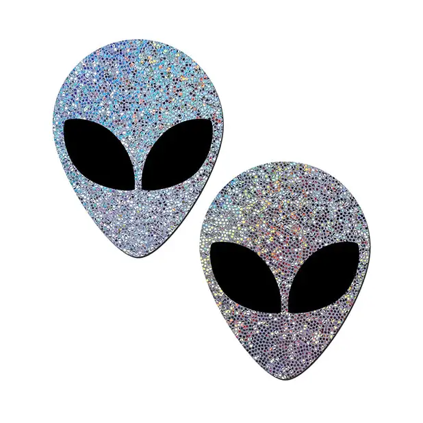 Pastease Premium Glitter Alien - Silver - Lingerie - Packaged