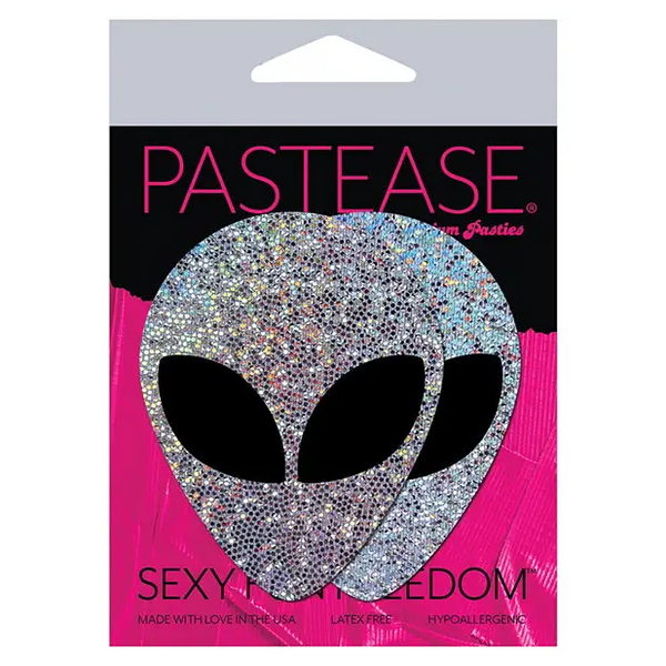 Pastease Premium Glitter Alien - Silver - Lingerie - Packaged