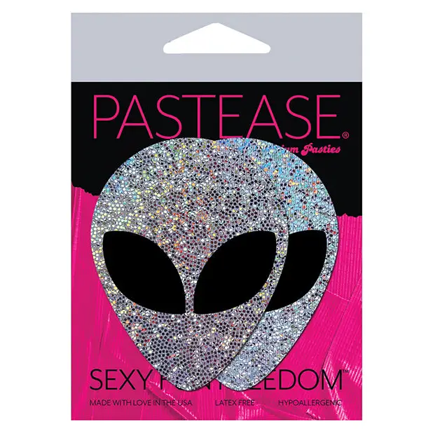Pastease Premium Glitter Alien - Silver - Lingerie - Packaged