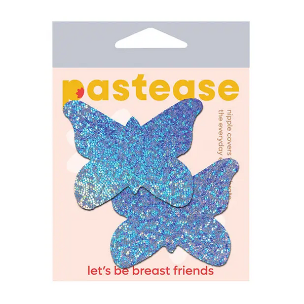 Pastease Premium Glitter Butterfly - Blue O/S - Lingerie - Packaged