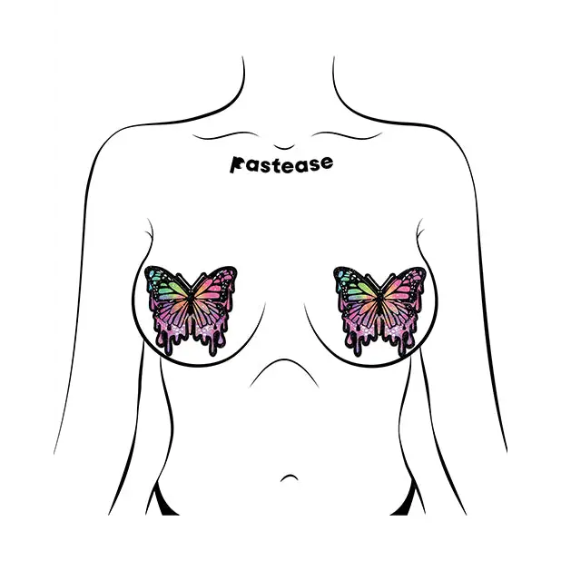 Pastease Premium Glitter Butterfly Melt - Multi Color O/S - Lingerie - Packaged