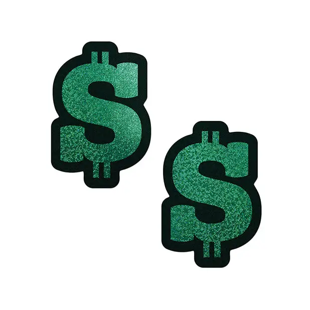 Pastease Premium Glitter Dollar Sign - Green O/S - Lingerie - Packaged