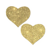 Pastease Premium Glitter Heart - Gold O/S - Lingerie - Packaged