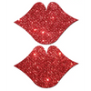Pastease Premium Glitter Lips - Red O/S - Lingerie - Packaged