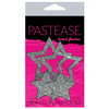 Pastease Premium Glitter Peek a Boob Stars - Silver O/S - Lingerie - Packaged