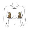 Pastease Premium Glitter Pineapple - Gold O/S - Lingerie - Packaged