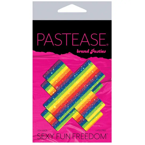 Pastease Premium Glitter Plus - Rainbow O/S - Lingerie - Packaged