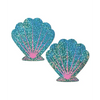 Pastease Premium Glitter Shell - Seafoam Green and Pink O/S - Lingerie - Packaged
