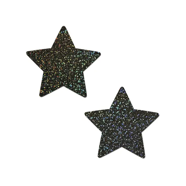 Pastease Premium Glitter Star - Black O/S - Lingerie - Packaged