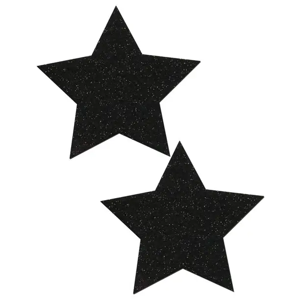 Pastease Premium Glitter Star - Black O/S - Lingerie - Packaged