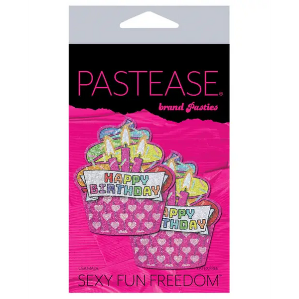 Pastease Premium Happy Birthday Cupcake - Multicolor O/S - Lingerie - Packaged