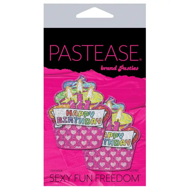 Pastease Premium Happy Birthday Cupcake - Multicolor O/S - Lingerie - Packaged