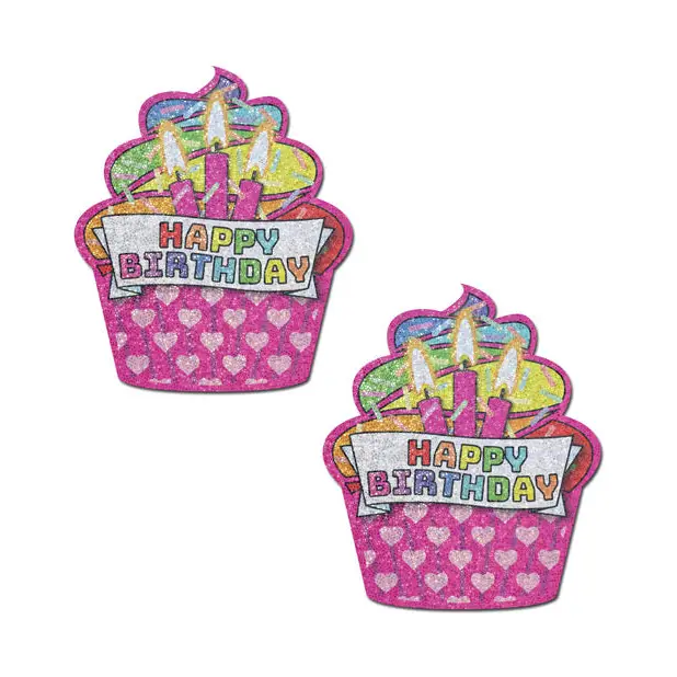 Pastease Premium Happy Birthday Cupcake - Multicolor O/S - Lingerie - Packaged
